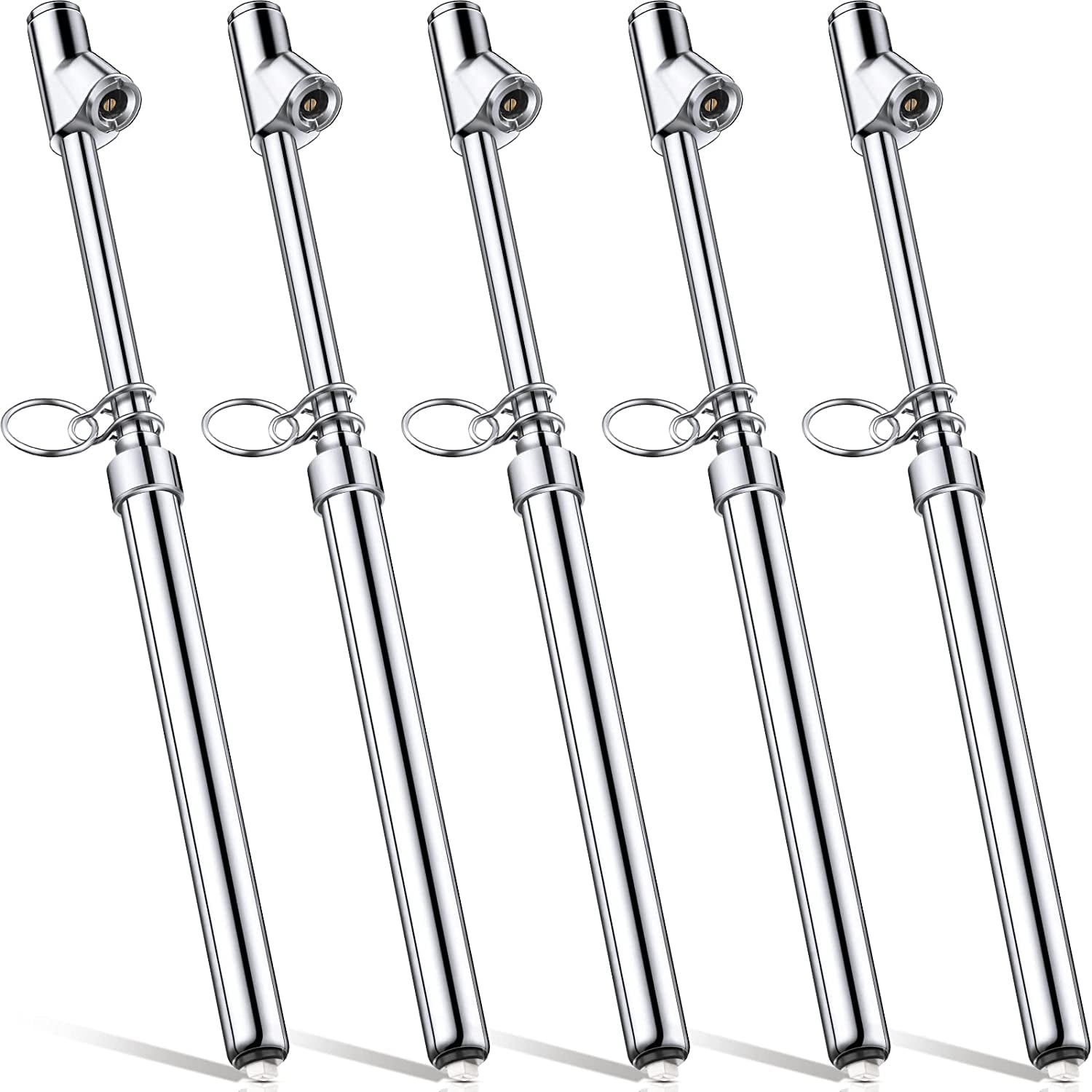 5 Pack Dual Head Tire Pressure Gauge Heavy Duty Tire Gauge Air Gauge