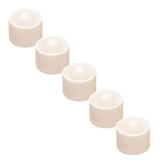 5 Pack Dumpling Maker Mold, Manual Dough Press and Dumpling Skin Maker, 2-in-1 Kitchen Tool for Making Dumplings and Pastries (Light Yellow)