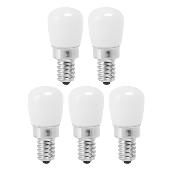 5-Pack E12 LED Fridge Lights, Energy-Saving Bulbs for Refrigerator & Freezer, 120V Home Lighting