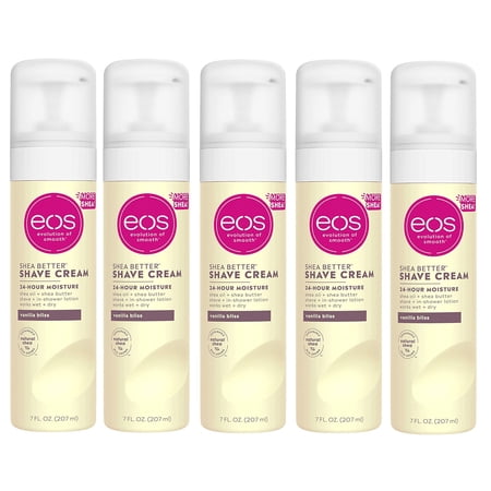 5 Pack - EOS Evolution of Smooth Vanilla Bliss Shave Cream 7 Oz Each