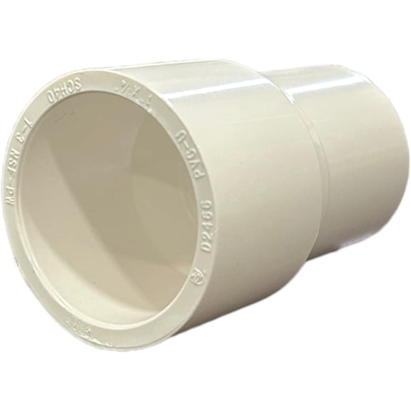 5-Pack, ERA Schedule 40 PVC-U Fitting, 1-1/2" x 1" Reducing Coupling, NSF-PW Certified