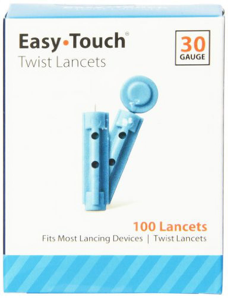 5 Pack Easy Touch Twist Lancets 30 Gauge 100 Lancets Each