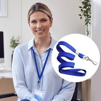 5 Pack Economy Badge Lanyards, Business Card Lanyards ID Card Lanyards Employee Lanyards Students Lanyards with Hook, 17.8Inches