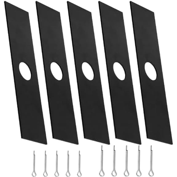 5-Pack Edge Grinder Blades Compatible with Milwaukee 42-26-2718 49-16-2718 Edger, Quenched and Hardened Steel 8" Length x 2" Wide$$Tools