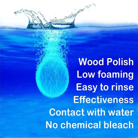 5-Pack Effervescent Concentrated Windshield Washer Solution for Cars, Solid Cleaner Tablets for Glass and Wiper Blades