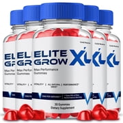5 Pack Elite Grow XL Gummies for Men, Advanced Formula, Elite Grow XL Supplement for Men All Natural Maximum Strength