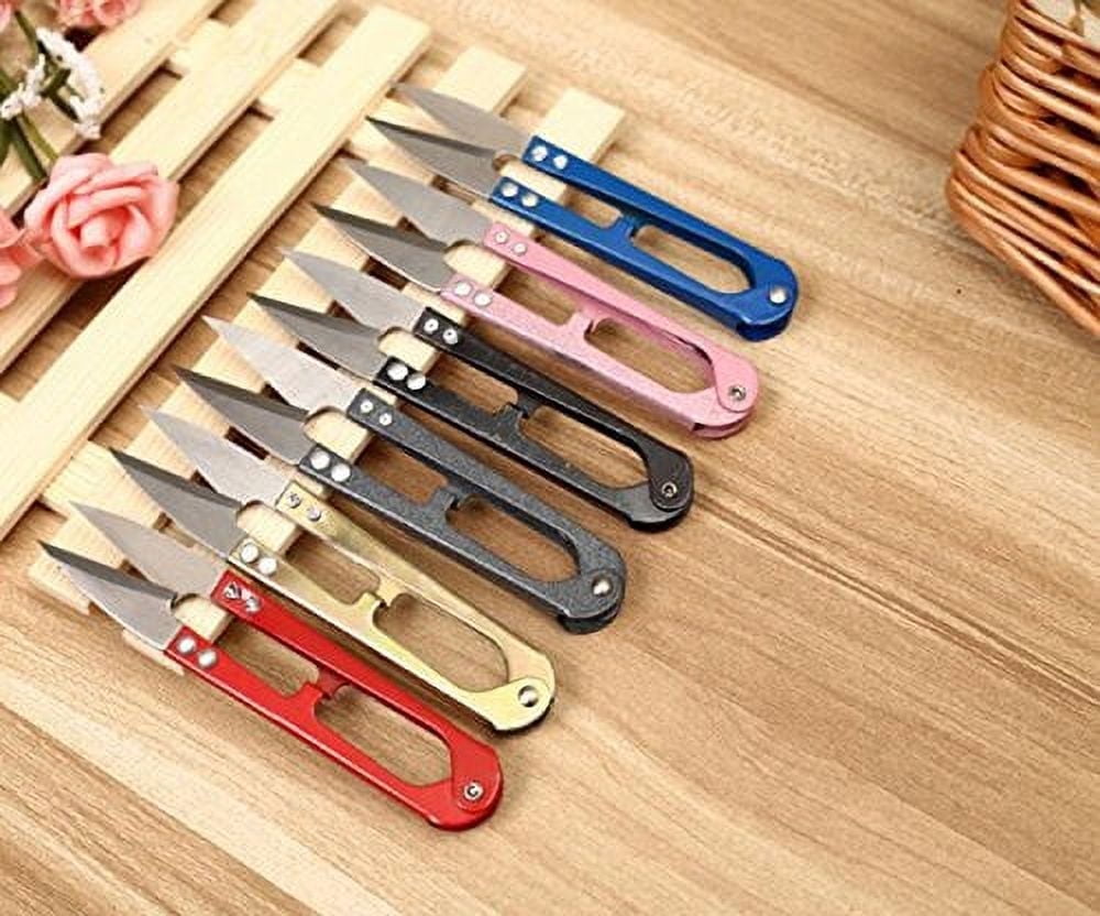5 Pack Embroidery Sewing Snips, Thread Cutter Scissors and Nippers for Crafting and Yarn, Random Colors, TIKA