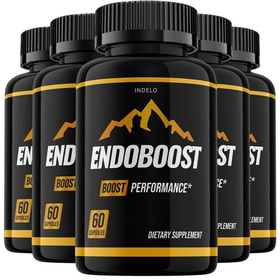 (5 Pack) Endoboost Supplement Pills - Endoboost Support Pills - Extra Strength Endo Boost Formula Capsules (300 Capsules)