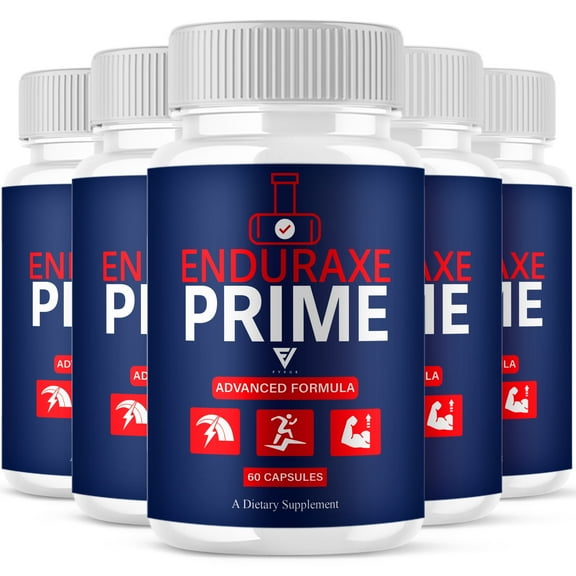(5 Pack) Enduraxe Prime Advanced Formula Capsules, EnduraxePrime Maximum Strength Daily Performance Health Support Pills (300 Capsules)