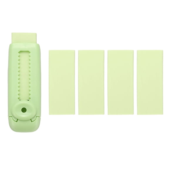 5 Pack Erasers, Sliding Retractable Eraser Push Pull Cute Pencil Erasers Soft Large Easy to Clean with Plastic Sleeve for Sketching Drawing Artists Teacher Pencils, Cyan