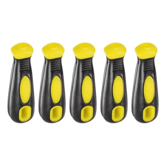 5-Pack Ergonomic Plastic File Handles 4.25 Inch for 14-Inch Metal Files with Round and Rectangular Holes