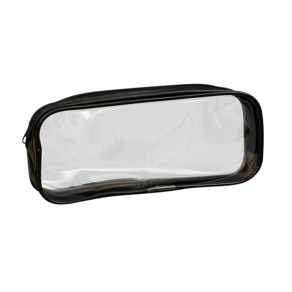 5 Pack Estuche transparente con cremallera para artículos de papelería, neceser portátil y bolsa de almacenamiento para maquillaje.for study