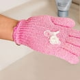 thumbnail image 1 of 5-Pack Exfoliating Shower Gloves for Spa Bath - Acrylic Fiber Body Scrubber and Loofah,Foam Resistant Massage Cleaning Gloves for Skin Exfoliation and Circulation Stimulation,Polyester Material Pink, 1 of 4