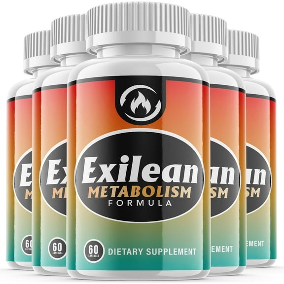 (5 Pack) Exilean - Keto Weight Loss Formula - Energy & Focus Boosting Dietary Supplements for Weight Management & Metabolism - Advanced Fat Burn Raspberry Ketones Pills - 300 Capsules