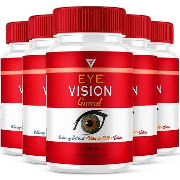 (5 Pack) Eye Vision Guard Pills, EyeVisionGuard Max Strength (300 Capsules)