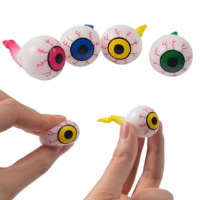 5 Pack Eyeball Stress Relief Squeeze Toys, Funny Prank Toys for Boys Girls Kids, Halloween Party Decorations