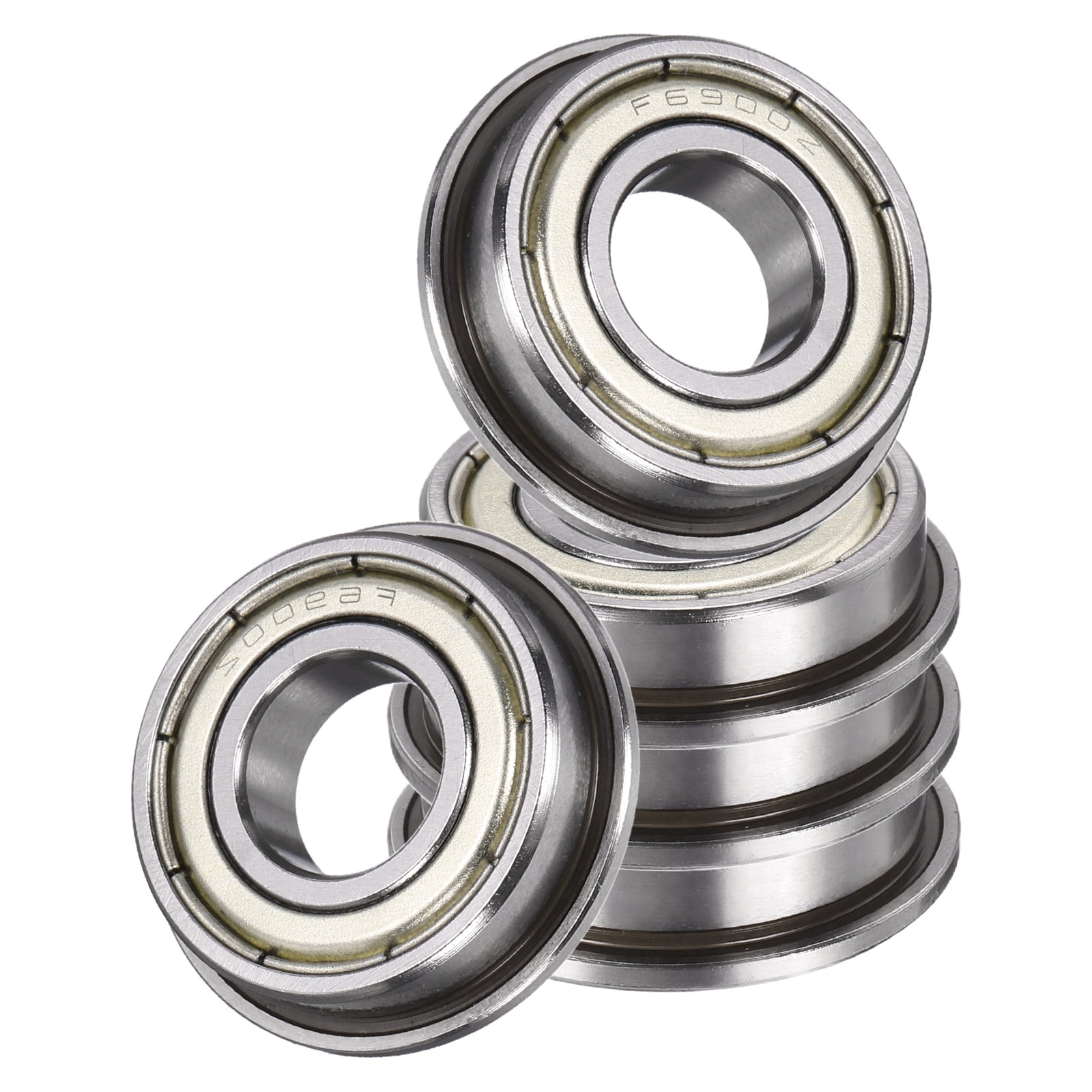 10pcs 608zz Mini Metal Double Shielded Flanged Ball Bearing For 3d Printer Parts