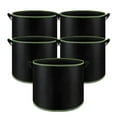 thumbnail image 1 of 5 Pack Fabric Grow Pots Round Aeration Plant Pots Grow Bags 3-15 Gallon Black, 1 of 9