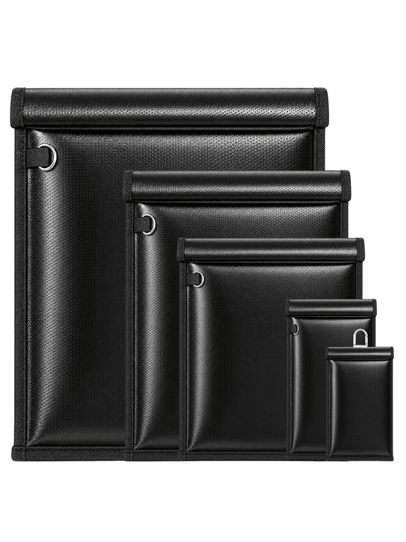 5 Pack Faraday Bags, Signal Blocking Pouches for Phones,Laptops,Tablets, and Car Keys