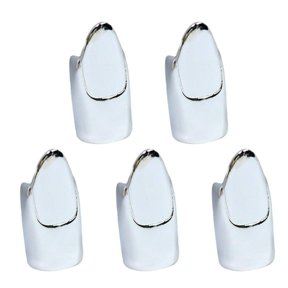 5 Pack Fashion Jewelry Set Nails Rings Unique Finger Tip Rings Alloy Texture Present for Halloween and Party Enthusiasts