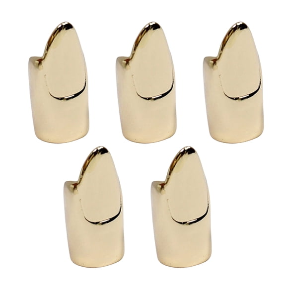 5 Pack Fashion Jewelry Set Nails Rings Unique Finger Tip Rings Alloy Texture Present for Halloween and Party Enthusiasts
