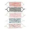 thumbnail image 1 of 5-Pack Fashionable 100% Cotton Face Masks with Adjustable Ear Loops- Many Prints, 1 of 2