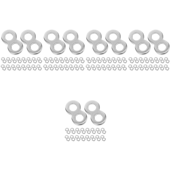 5 Pack Fastener Stainless Steel Connector 1.00X0.50X0.30CM Silver