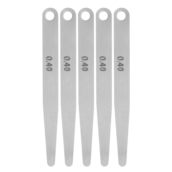 Uxcell 5 Pack Feeler Gauge 0.4mm Thickness Gauge 65MN Steel Metric Gap Measuring Tool