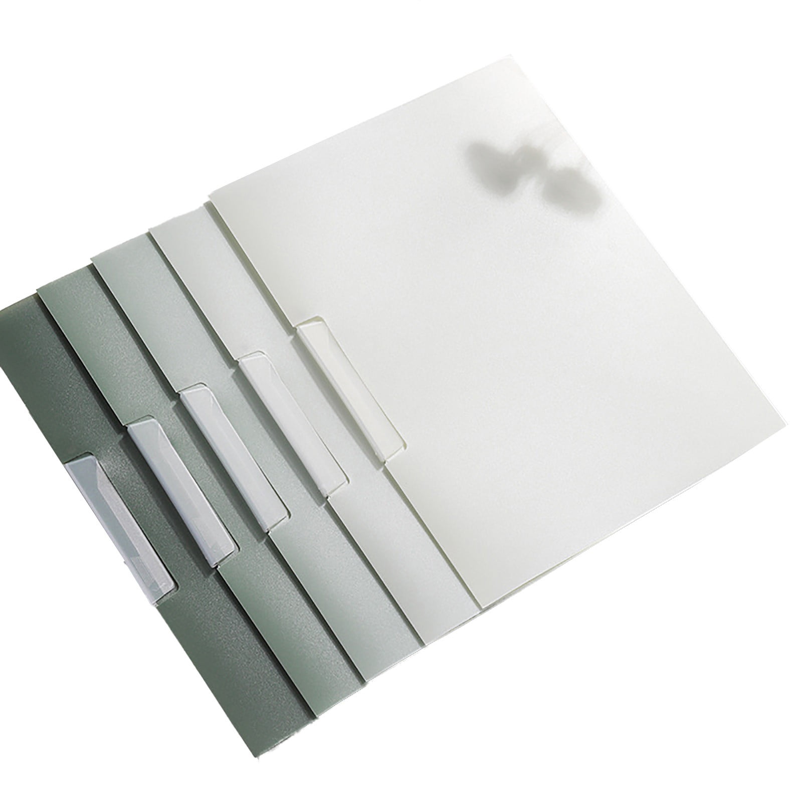 5 Pack File Folders Report Covers - Rotating Side-Opening Plastic ...