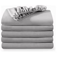 thumbnail image 1 of 5-Pack Fitted Bottom Ultra-Soft Sheets Queen - Premium 1800 Ultra-Soft Microfiber - Deep Pocket (Queen, Light Grey), 1 of 8