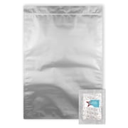 5 Pack - Five Gallon Heavy Duty Seal-Top Mylar Bags 20" x 30  - 2000cc + 500cc OAP - Rounded Corners - Free Long-Term Food Storage