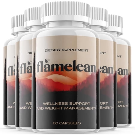 (5 Pack) Flamelean - Keto Weight Loss Formula - Energy & Focus Boosting Dietary Supplements for Weight Management & Metabolism - Advanced Fat Burn Raspberry Ketones Pills - 300 Capsules