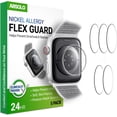 thumbnail image 1 of 5 Pack] Flex Guard Nickel Metal Allergy Back Protector for Apple Watch [40/41mm], Prevent Rash, Contact Dermatitis, Soft Film, Sensor Protector, Back Cover for iWatch 40mm / 41mm, 1 of 4