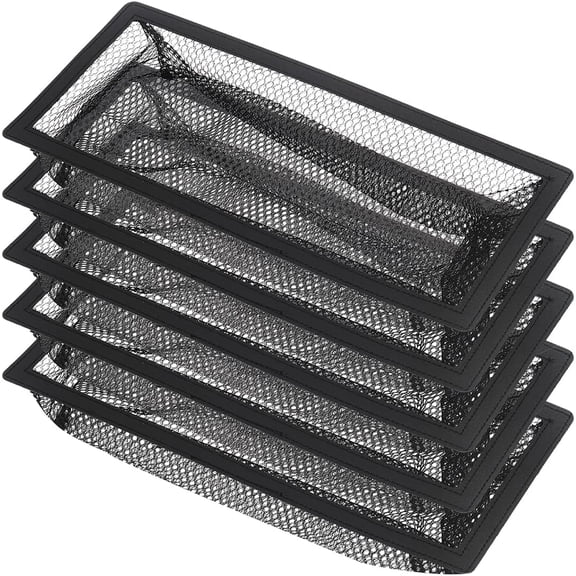 5-Pack Floor Grates Vent Mesh Traps, 4 x 12 in Floor Register Debris Catchers for Home Air Vents