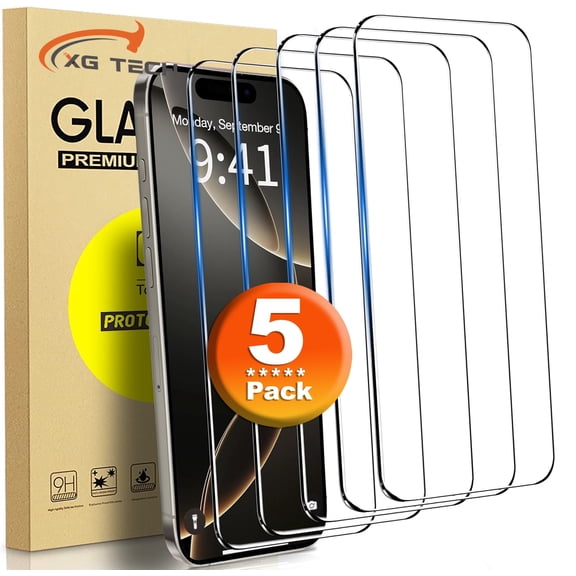 [5 Pack] For Apple iPhone Air Screen Protector, 9H+ Tempered Glasses, Anti Scratch, No Bubbles