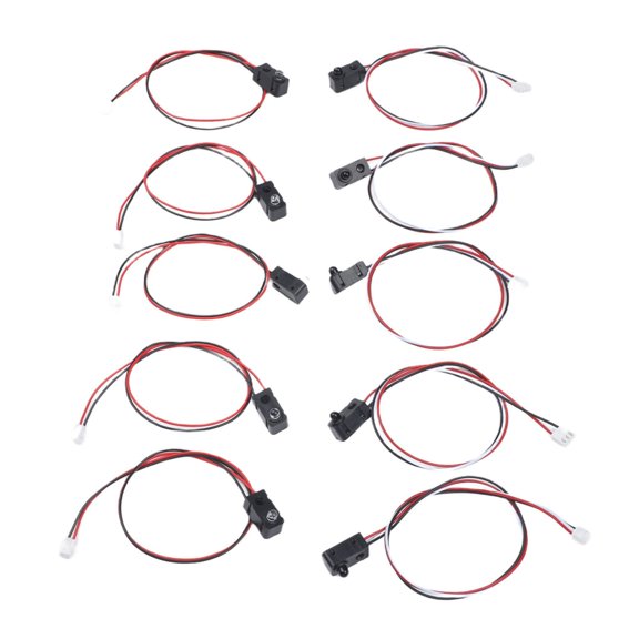 5 Pack For IR Break Beam Sensor with 5MM LED Photoelectric Switch Module for Rapid Motion Detection and Object Positioning for PLC and (100CM)