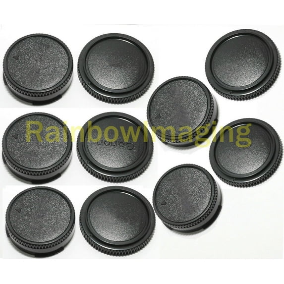 (5 Pack) Fotasy FD Mount Rear Lens Dust Cap Body Cover for Canon FD Camera Lenses, FD Rear Lens Cap, Canon FD Back Cap, FD Body Cap fits Canon F1 FTb TLb T90 T80 T70 T60 AL-1 AE-1 F-1 AV-1 AT-1