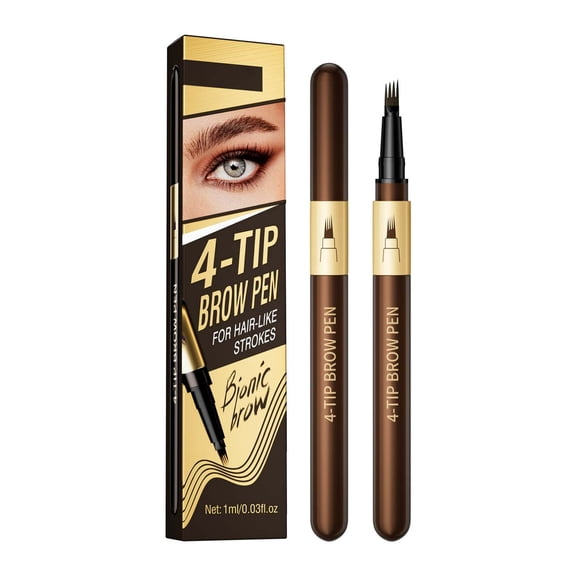 5 Pack Four Claw Eyebrow Pencil, Waterproof Sweat Proof Non Smudging Simulation Eyebrow, Long Lasting Brow Makeup for Natural Look