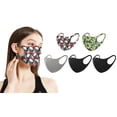 thumbnail image 1 of 5 Pack Fun Prints Reusable Fabric Masks, 1 of 6