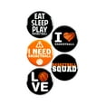thumbnail image 1 of 5 Pack - Funny Basketball Fanatic Team Pinback Buttons - 2.25 Inch, 1 of 2