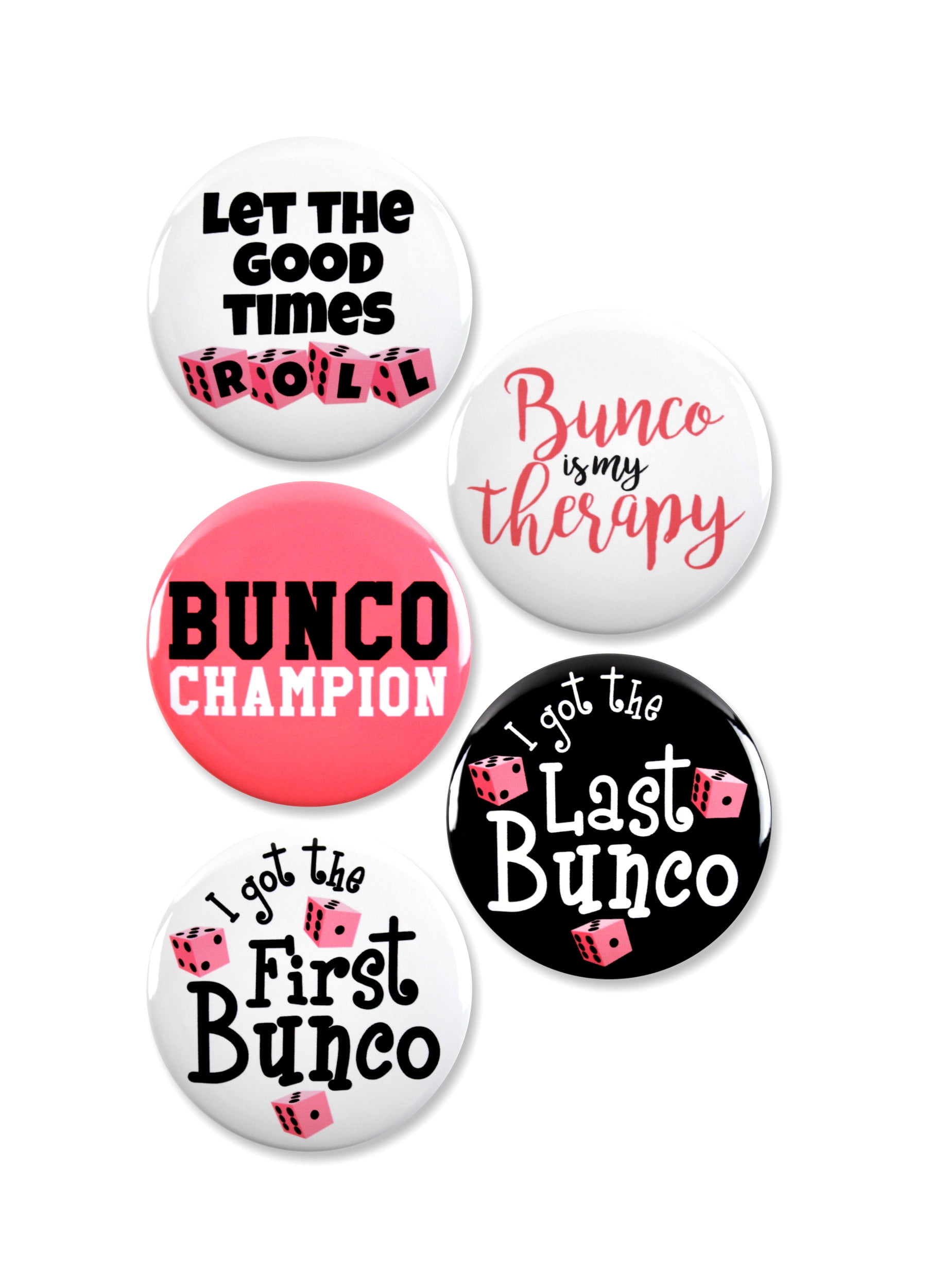 5 Pack - Funny Bunco Game Awards Pinback Buttons - 2.25 Inch - Walmart.com
