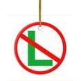 thumbnail image 1 of 5 Pack - Funny No "L" Noel Ceramic Christmas Ornament - 2.85 Inch Round, 1 of 1