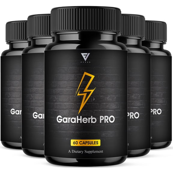 (5 Pack) Garaherb Pro Premium Performance Capsules, Garaherb Pills (300 Capsules)