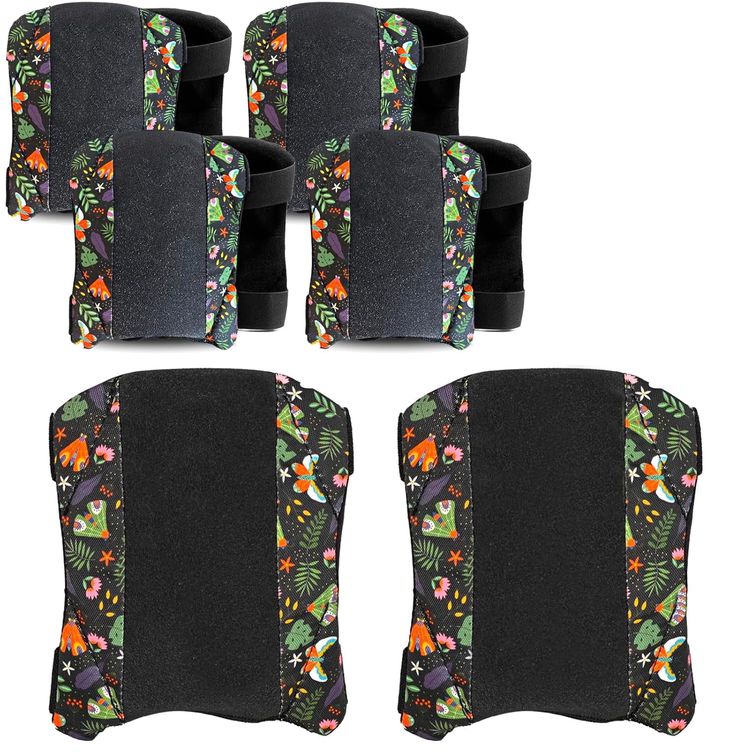 5 Pack Garden Knee Pads for Men Women, Waterproof Anti-Slip Foam Knee Protector for Gardening Flooring, Butterfly