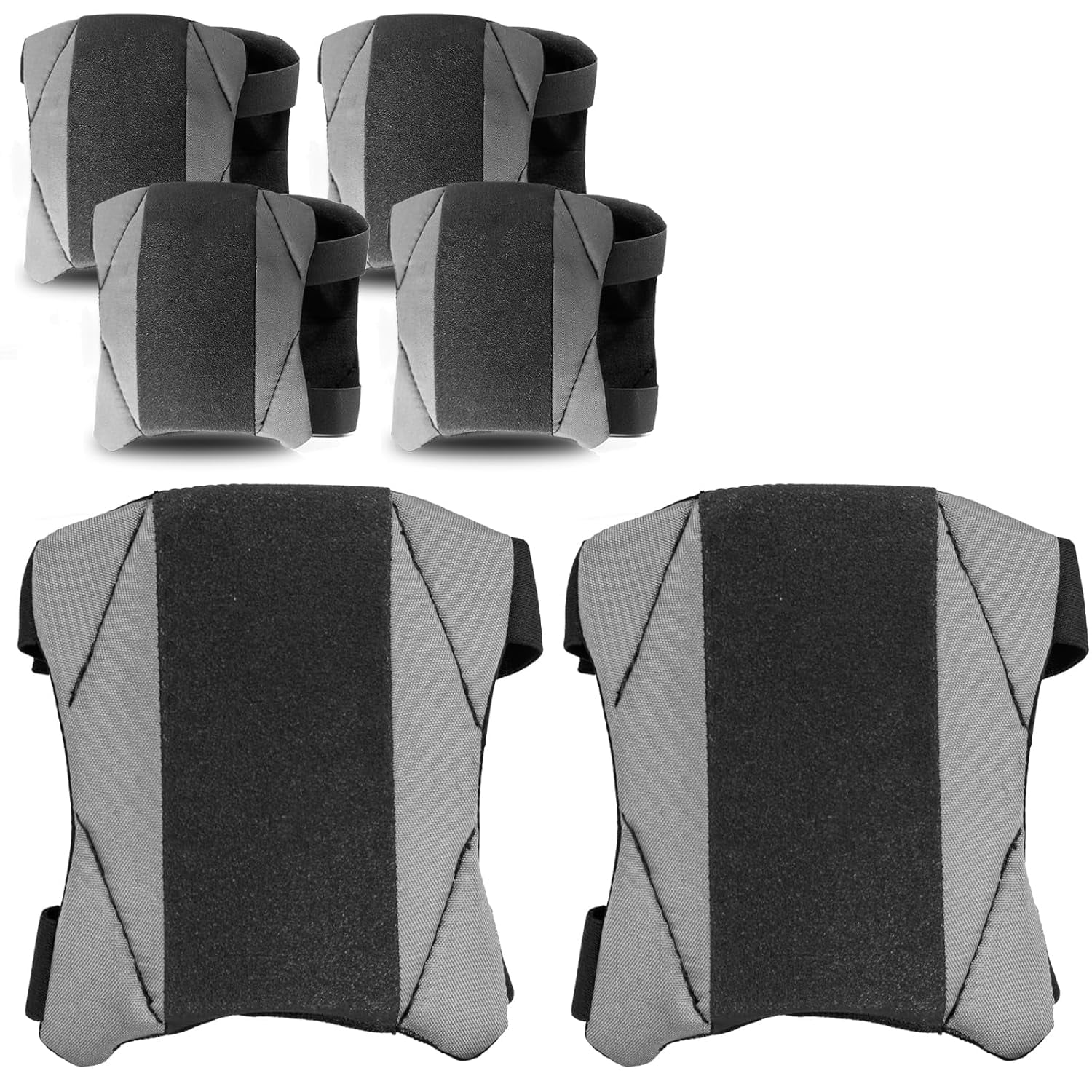 5 Pack Garden Knee Pads for Men Women, Waterproof Anti-slip Leather Foam Knee Protectors for Gardening, Flooring, Carpet Cleaning & Housework, Gray