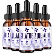 5 Pack Gelatide Weight Management Drops, Gelatide Daily Health and Overall Energy Support 10oz