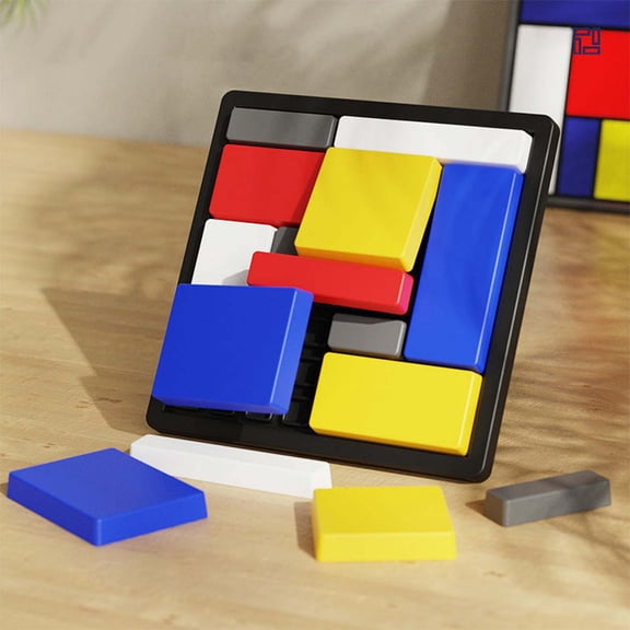 5 Pack Geometric Block Puzzle Game Toys Gifts for Families