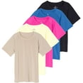 thumbnail image 1 of 5 Pack Girls' Short Sleeve UPF Sun Protective Rashguard Swim Shirt Active Athletic (Ages 4-16), 1 of 6
