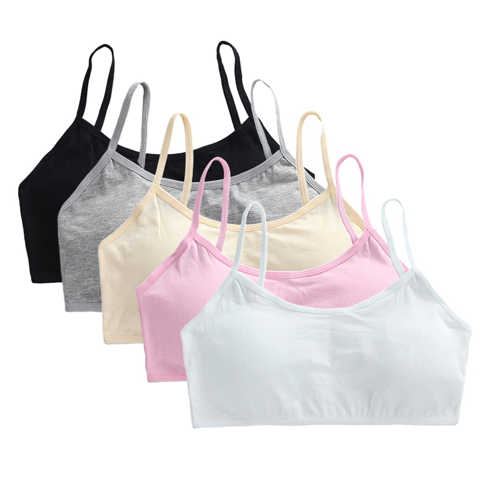 Girls Spaghetti Strap Trainer Bra, Pack of 2 | Non-Padded