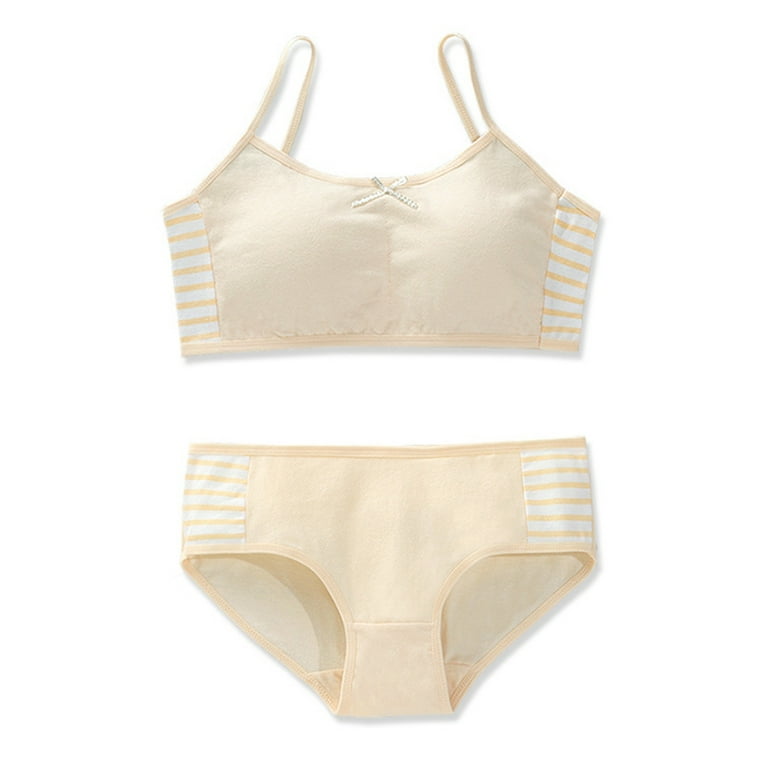 5 pack Girls Crop Top Bra COTTON Lots Underwear White bras Age 9